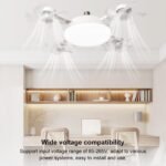 Ceiling Fan Light with Remote Control – E26/E27 Socket LED Fan for Bedroom, Living Room & Kitchen - Image 10