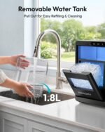 Nugget Ice Maker Countertop – 44Lbs/24H Pellet Ice Machine with Self-Cleaning Function - Image 5