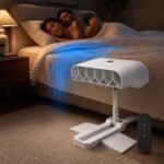 Bed Fan Cooling System for Hot Sleepers, Under Sheet Fan with 5-Speed Adjustment