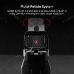 Averonaa S Enclosed Red Dot Sight, 2&32 MOA Multi-Reticle, RMSc Footprint - Image 3