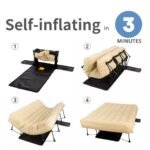 Queen Self-Inflating Air Mattress with Built-In Frame – Portable Inflatable Bed with Pump & Carry Case - Image 3