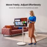 32” 4K Smart Portable TV – Touchscreen Display with Rolling Stand & Built-In Battery - Image 6