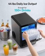 Nugget Ice Maker Countertop – 44Lbs/24H Pellet Ice Machine with Self-Cleaning Function - Image 3