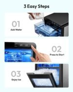Nugget Ice Maker Countertop – 44Lbs/24H Pellet Ice Machine with Self-Cleaning Function - Image 8