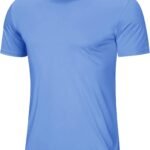 Men's Short Sleeve UPF 50+ T-Shirt Quick Dry Workout Athletic Running Swim Tops Tee Rash Guard Performance Shirts