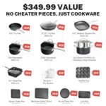 20-Piece Nonstick Cookware Set – Complete Pots & Pans Set for Everyday Cooking - Image 2