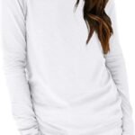 Women's Long Sleeve Crewneck Shirts Casual Basic Tops | Fall Winter, Travel Outfits, Airport Ready, Teacher Shirts, Basic Tops, Soft Breathable, Work Tops, Solo or Layered