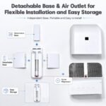 Bed Fan Cooling System for Hot Sleepers, Under Sheet Fan with 5-Speed Adjustment - Image 7