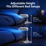 Bed Fan Cooling System for Hot Sleepers, Under Sheet Fan with 5-Speed Adjustment - Image 9