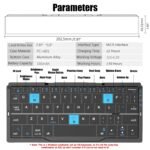 Foldable Bluetooth Keyboard – Portable Wireless Keyboard with Magnetic Stand for Tablet & Phone - Image 6
