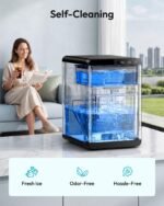 Nugget Ice Maker Countertop – 44Lbs/24H Pellet Ice Machine with Self-Cleaning Function - Image 7