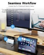 Foldable Bluetooth Keyboard – Portable Wireless Keyboard with Magnetic Stand for Tablet & Phone - Image 2