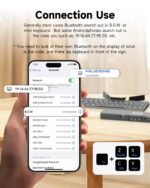 Foldable Bluetooth Keyboard – Portable Wireless Keyboard with Magnetic Stand for Tablet & Phone - Image 3
