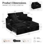 Nido Pull-out Loveseat Sofa - Image 6