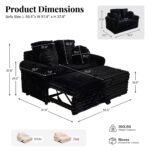Nido Pull-out Loveseat Sofa - Image 34